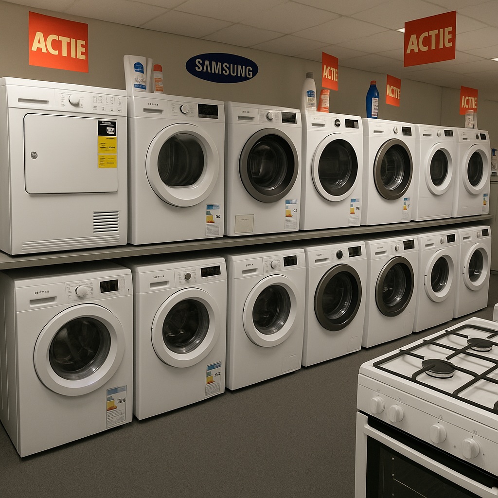 Showroom van Witgoedhuis in Beesd met witgoedapparaten en koelkasten