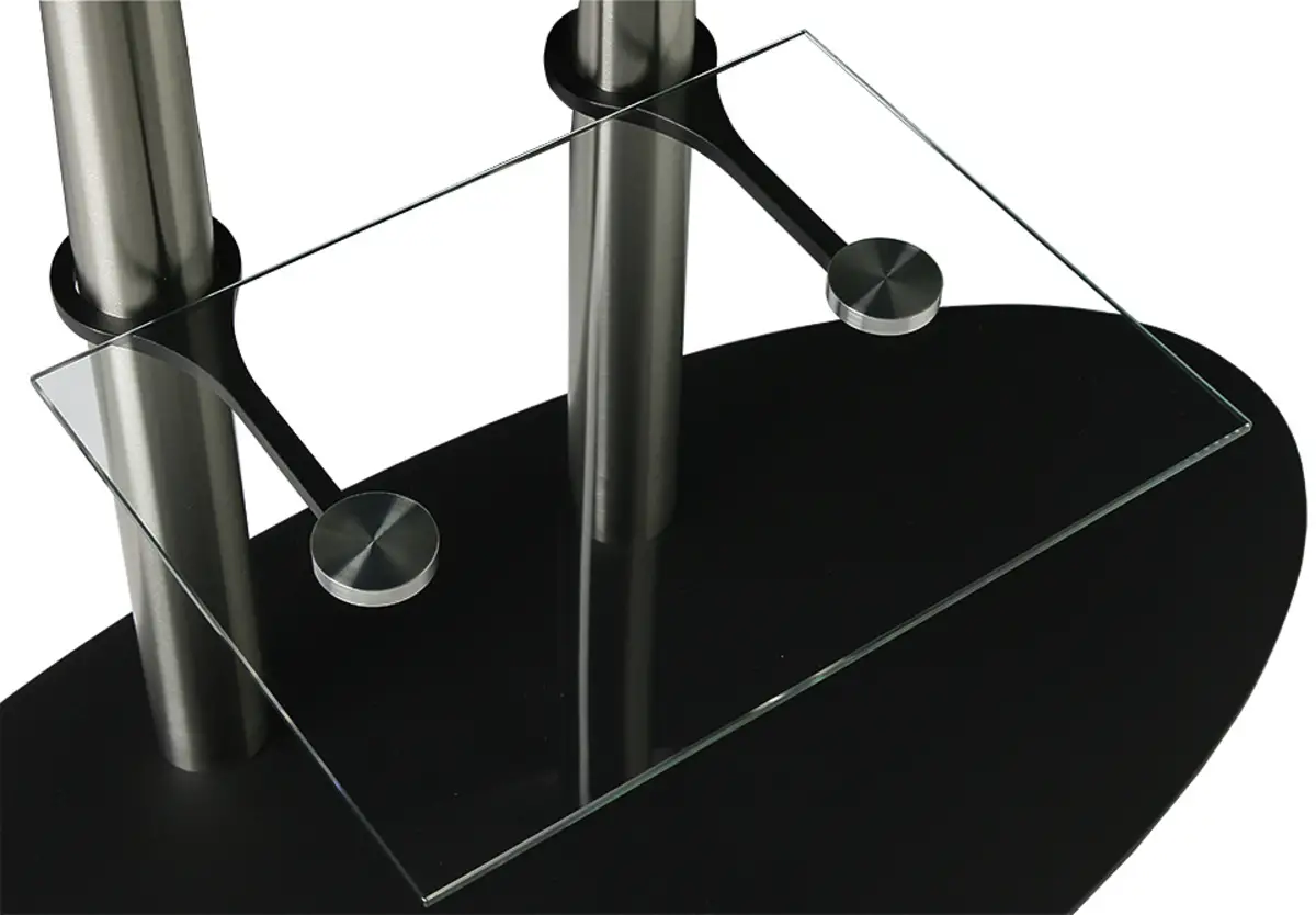 Glasplaat transparant 40x30cm voor dubbele kolom 60mm