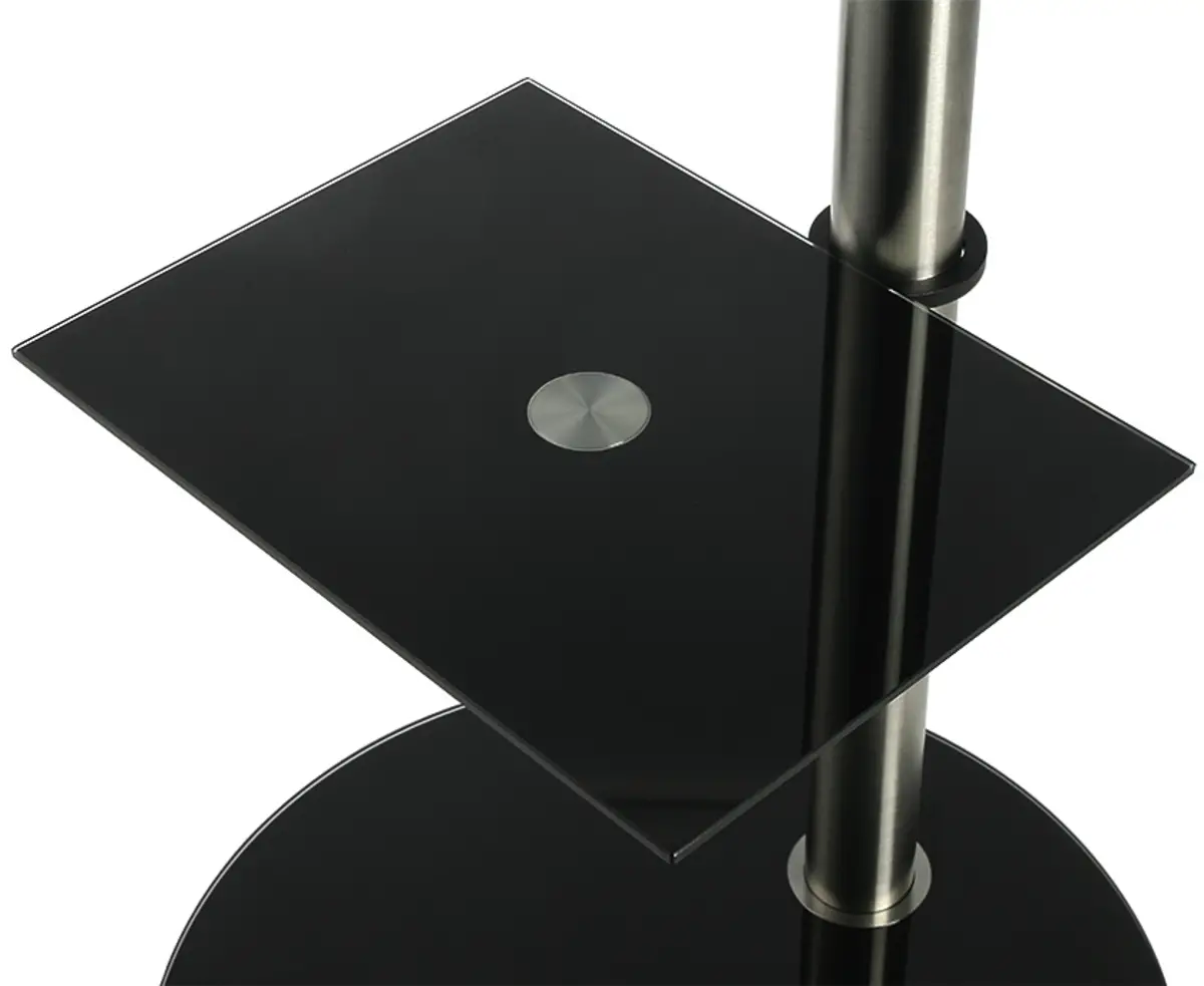 Glasplaat zwart 40x30cm voor 80mm kolom