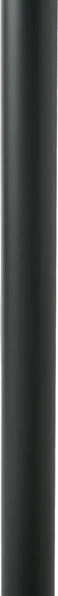 Kolom 50mm rond - hoogte 120cm zwart staal