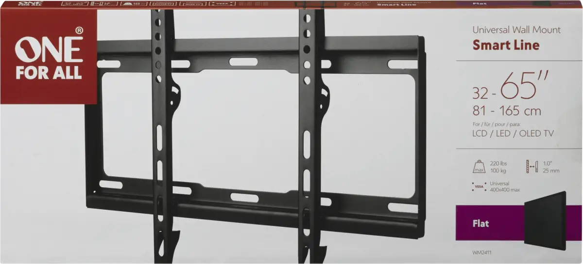 WM2411 55 TV muurbeugel Smart FLAT