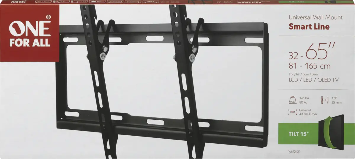 WM2421 55 TV muurbeugel Smart TILT