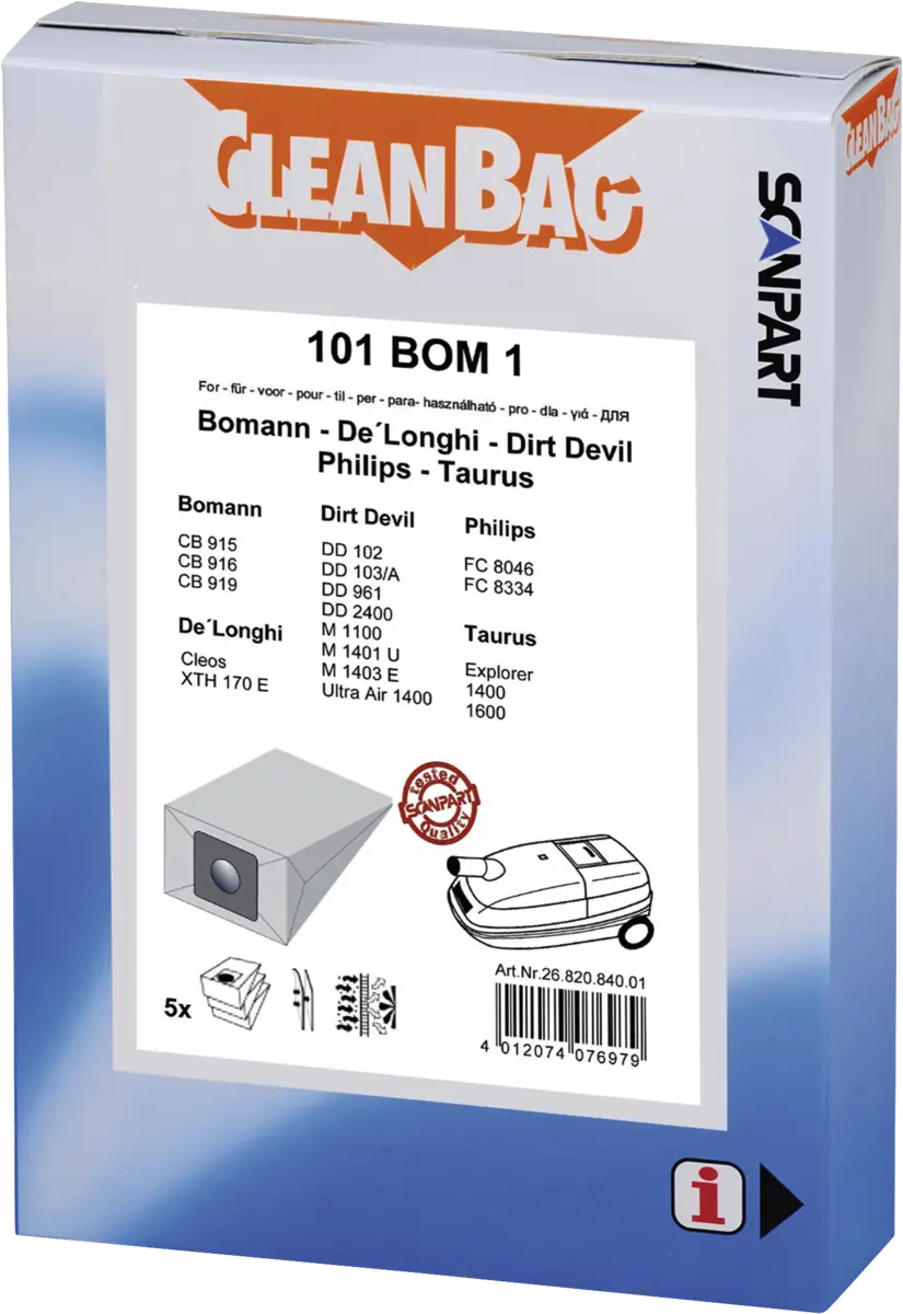 2682084001 Stofzak Bomann CB915-916-919