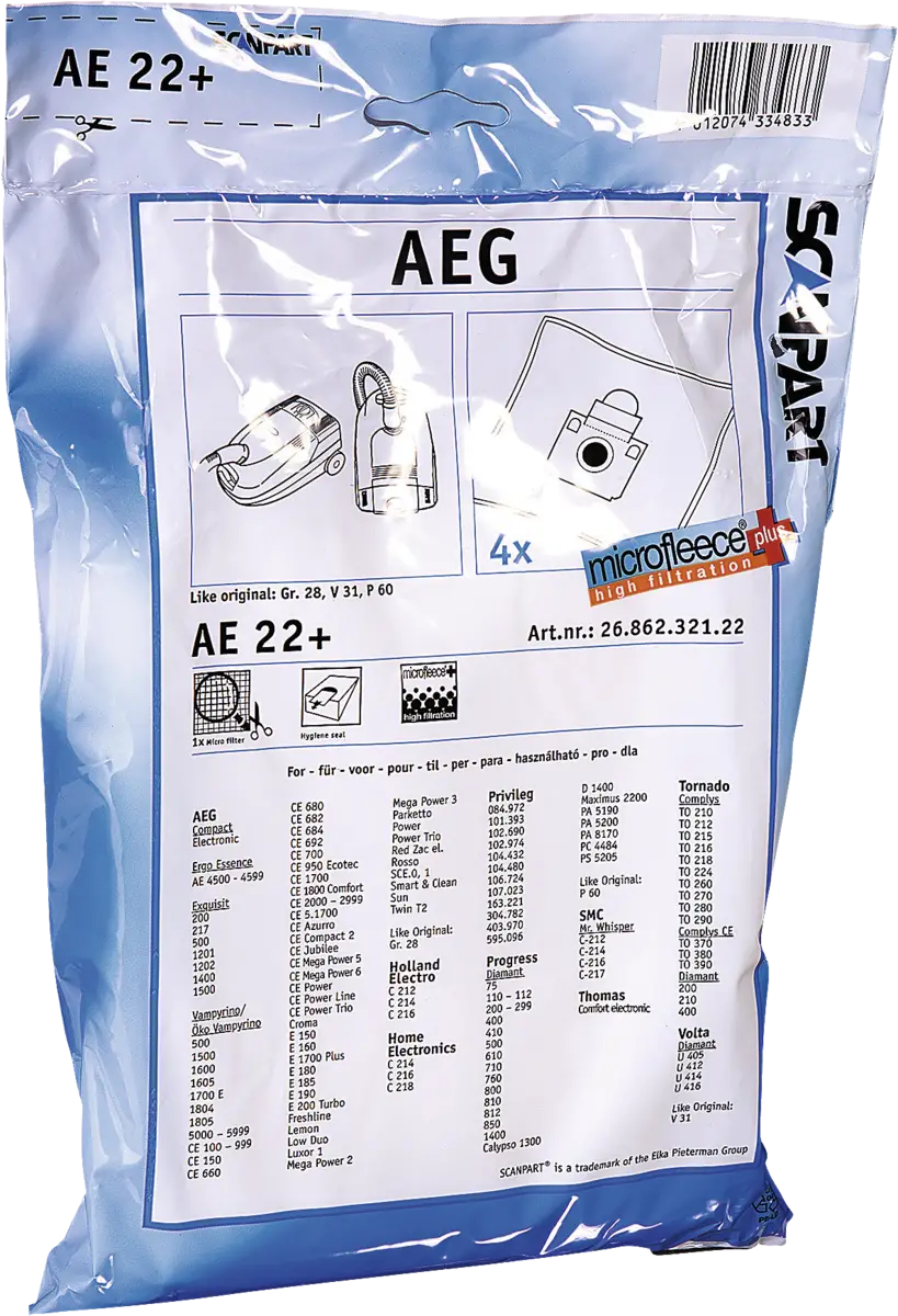 2686232122 Stofzak AEG gr 28 micro+