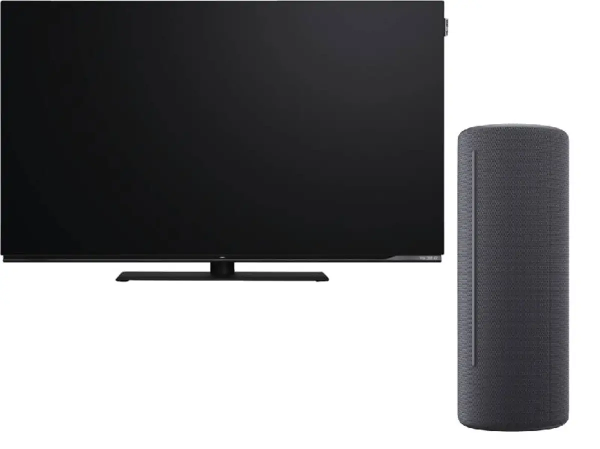 We. SEE 55 oled dc Coal Black + We. HEAR 2 Storm Grey