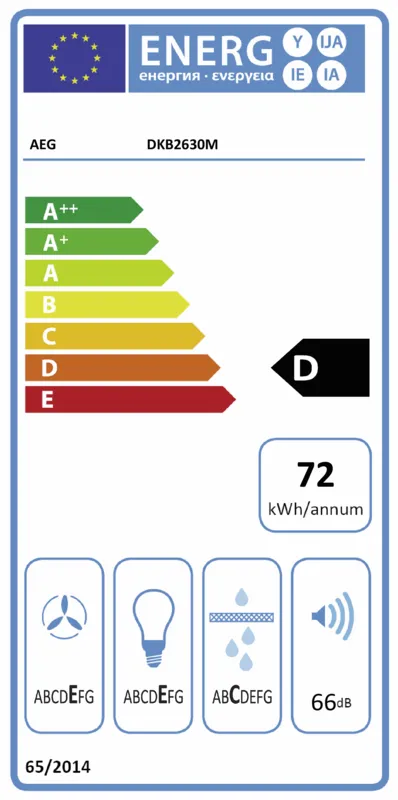 AEG DKB2630M energielabel
