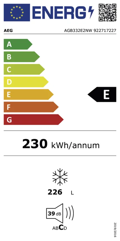 AEG AGB332E2NW energielabel