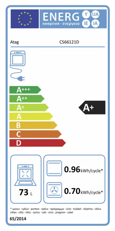 ATAG CS66121D energielabel