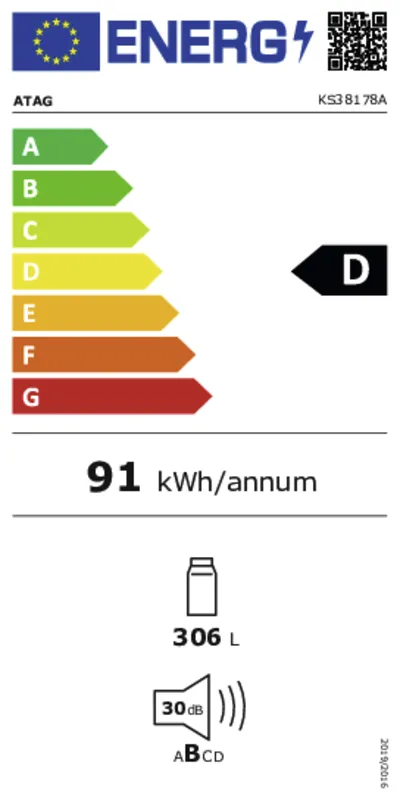 ATAG KS38178A energielabel