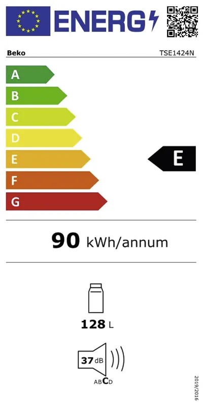 Beko TSE1424N energielabel