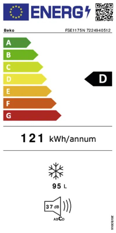Beko FSE1175N energielabel