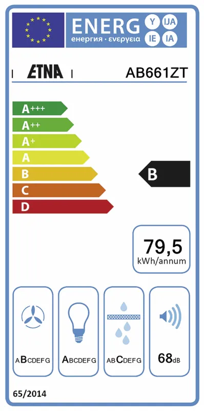Etna AB661ZT energielabel