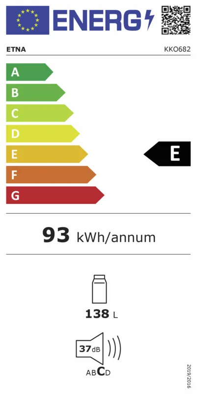 Etna KKO682 energielabel