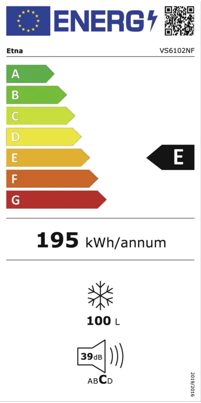 Etna VS6102NF energielabel