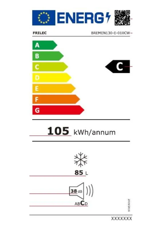 Frilec BREMEN130-E-010CW energielabel