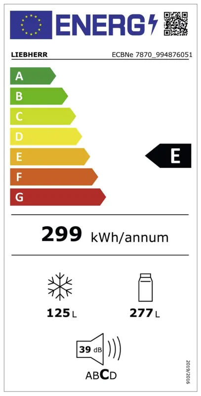 Liebherr ECBNe 7870-20 energielabel