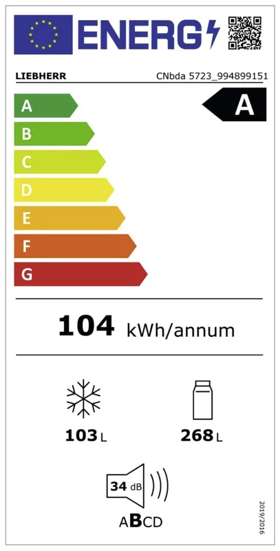 Liebherr CNbda 5723-22 energielabel