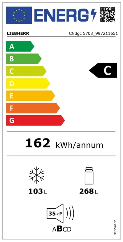 Liebherr CNdgc 5703-20 energielabel
