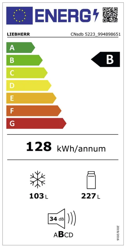 Liebherr CNsdb 5223-22 energielabel