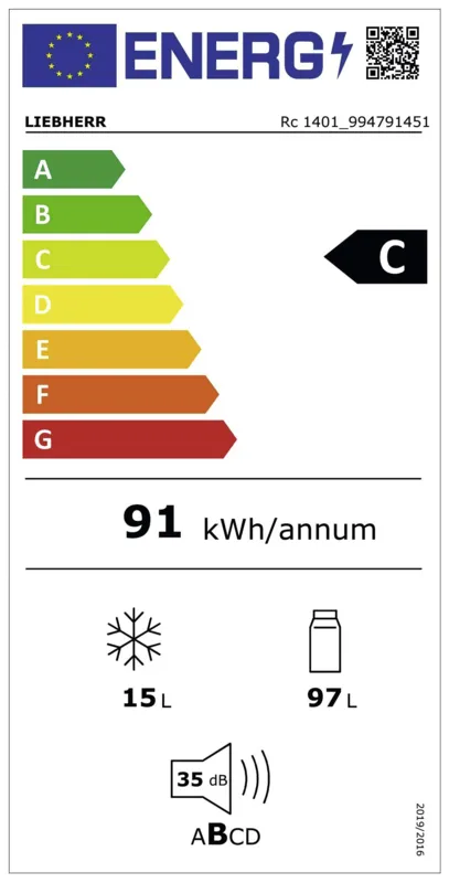 Liebherr Rc 1401-20 energielabel