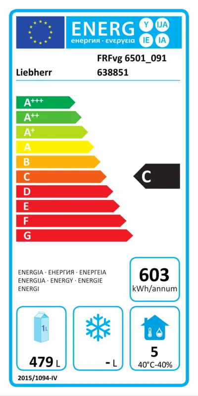 Liebherr FRFvg 6501-20 (924) energielabel