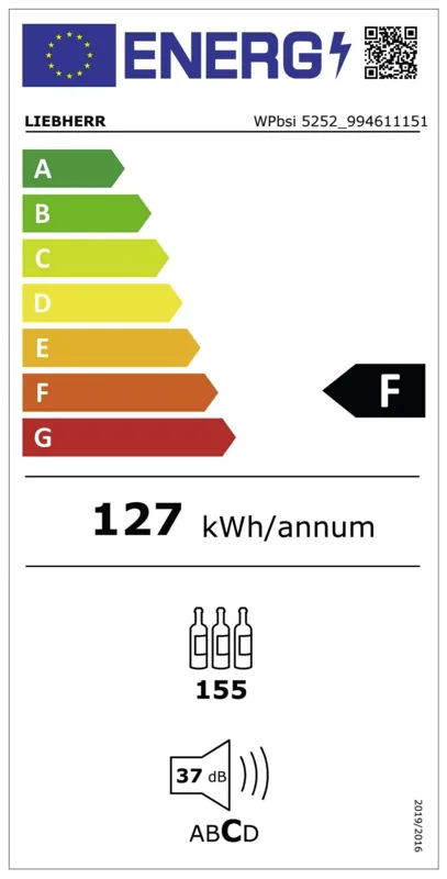 Liebherr WPbsi 5252-20 energielabel