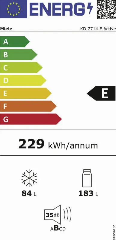 Miele KD 7714 E Active energielabel