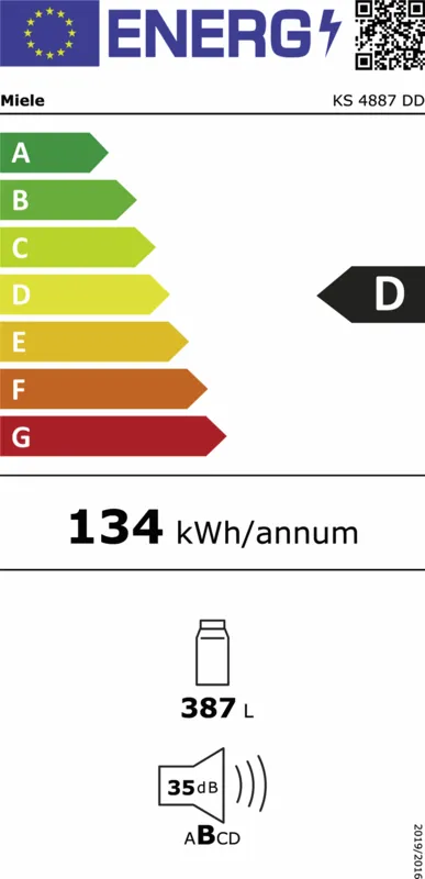 Miele KS 4887 DD edt-cs energielabel