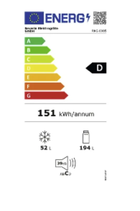 Severin RKG 8983 energielabel
