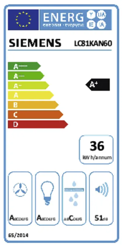Siemens LC81KAN60 energielabel