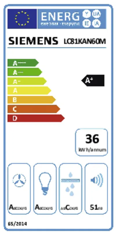 Siemens LC81KAN60M energielabel
