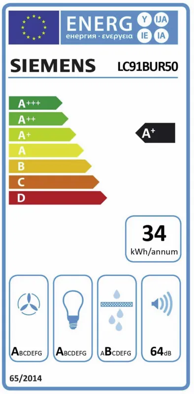Siemens LC91BUR50 energielabel
