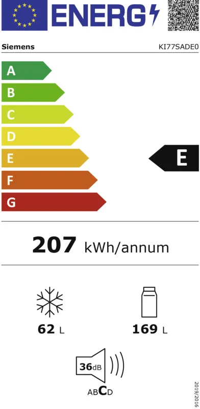 Siemens KI77SADE0 energielabel