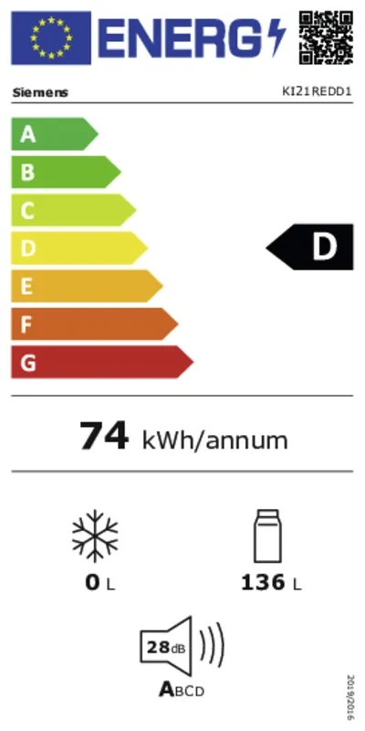 Siemens KI21REDD1 energielabel
