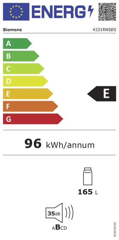 Siemens KI31RNSE0 energielabel