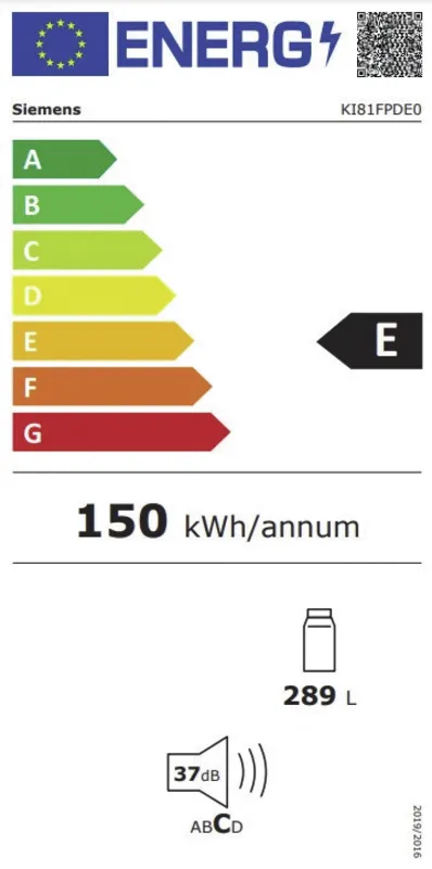 Siemens KI81FPDE0 energielabel