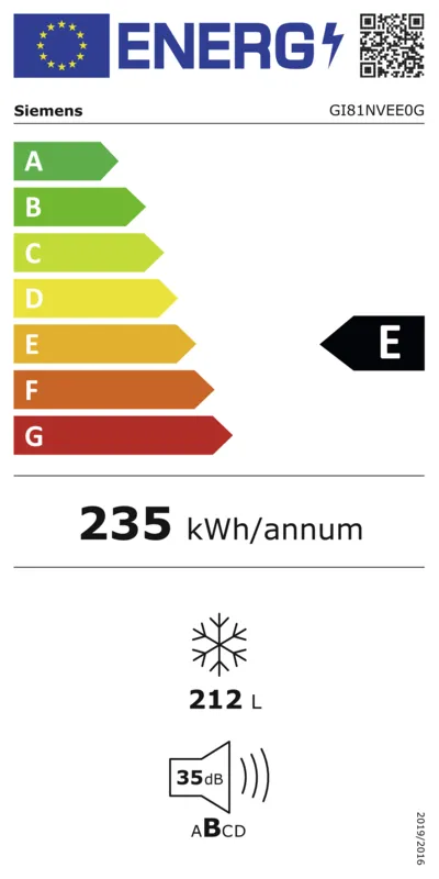 Siemens GI81NVEE0 energielabel