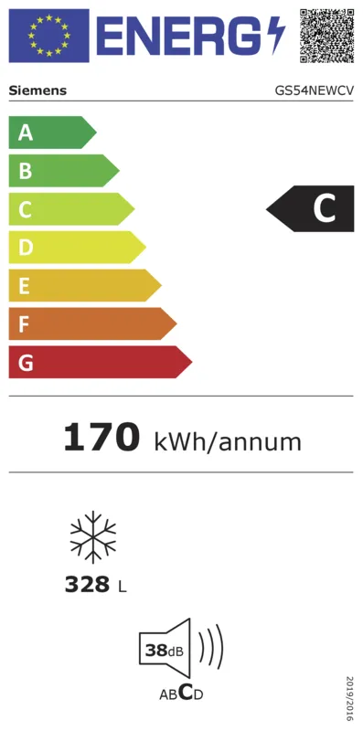 Siemens GS54NEWCV topTeam energielabel