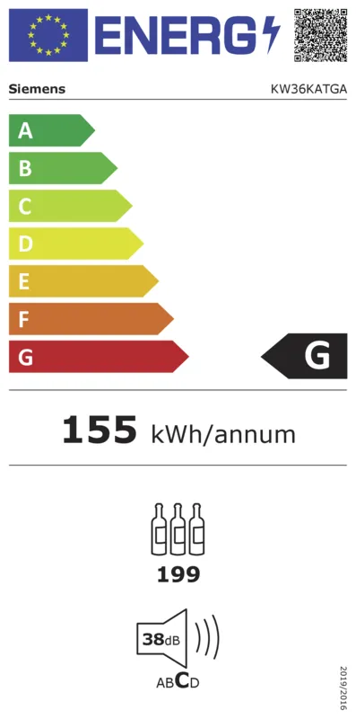 Siemens KW36KATGA energielabel