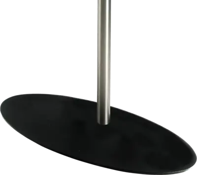 CAV-F61 Voet 98x45cm ovaal zwart staal voor 80mm kolom