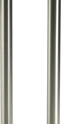 Dubbele kolom 2 x 60mm rond - hoogte 150cm RVS