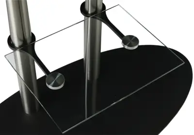 Glasplaat transparant 40x30cm voor dubbele kolom 60mm