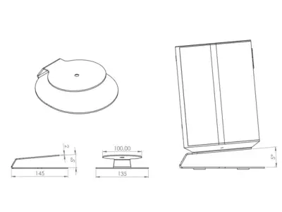 CTSE100B Tafelstandaard voor Sonos ERA 100 zwart