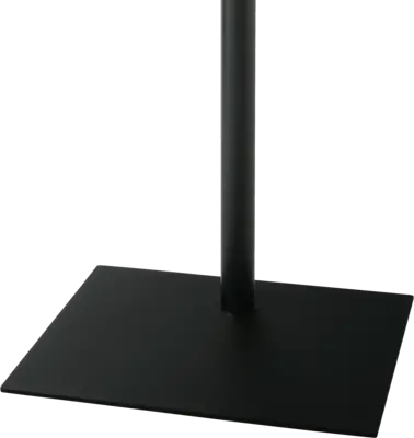Voet 60x45cm rechthoekig zwart staal