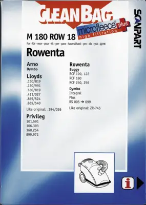 2682209180 Stofzak Rowenta Dymbo ZR745
