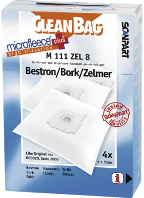 CleanBag 2682227111 Stofzak Bestron K2000 micro+