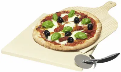 Electrolux E9OHPS1 Pizzasteenset (1 steen, 1 houten schep, 1 rolmes)