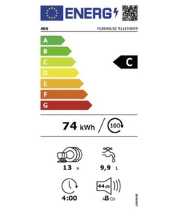 AEG FSE64610Z inbouw vaatwasser