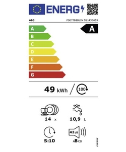 AEG FSE77BERLIN inbouw vaatwasser