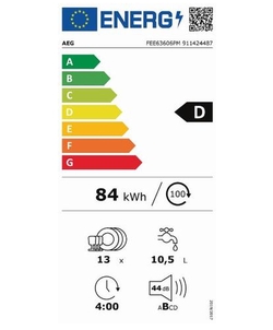 AEG FEE63606PM inbouw vaatwasser